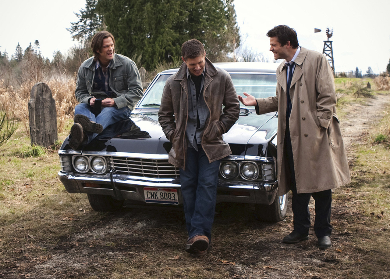 Картина Постер Gee! Supernatural Сверхъестественное Возле Машины 60х40 ...