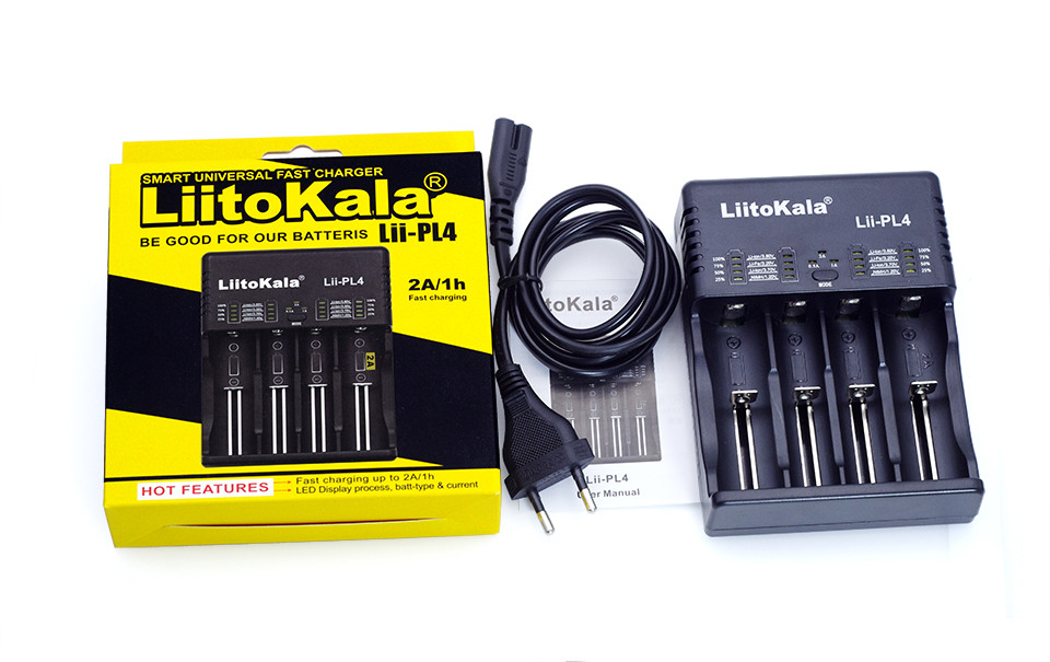 Универсальное зарядное устройство Liitokala Lii-PL4 4 канала Ni-Mh/Li-ion/LiFePO4 220V/12V LED - фото 10 - id-p1219917135