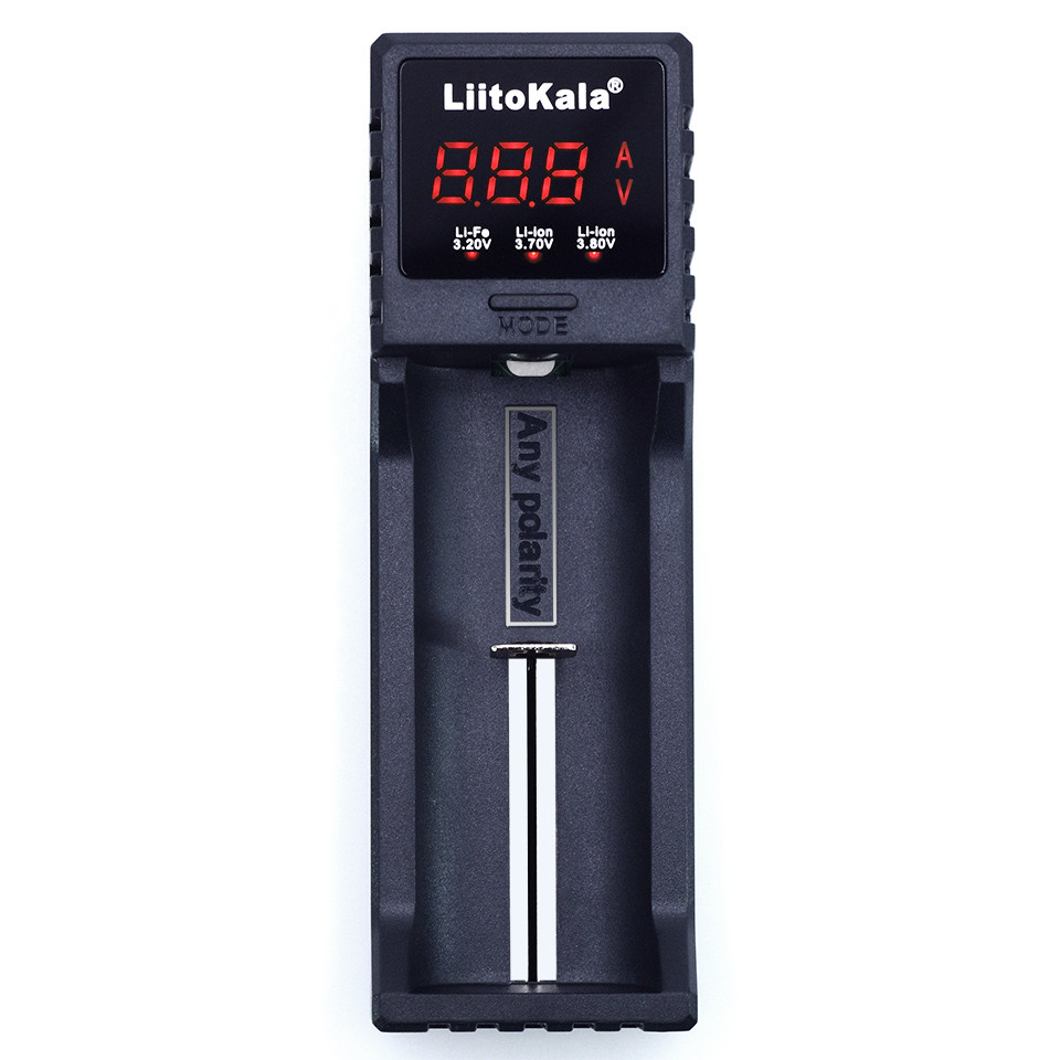 Универсальное зарядное устройство Liitokala Lii-S1 1 канал Ni-Mh/Li-ion/LiFePo4 USB LCD - фото 1 - id-p1219934117