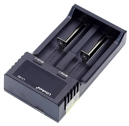 Універсальний зарядний пристрій Liitokala Lii-S2 2 каналу Ni-Mh/Li-ion/LiFePo4 USB LCD, фото 2