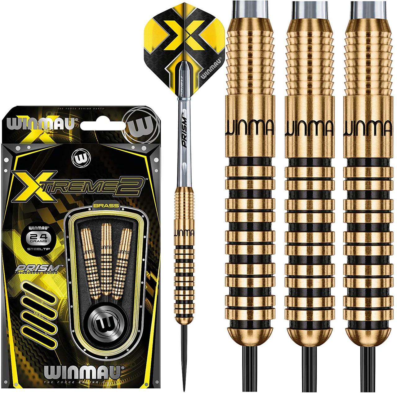 Дартс матові дротики з латуні Xtreme Англія Winmau + запасні хвостовики вага