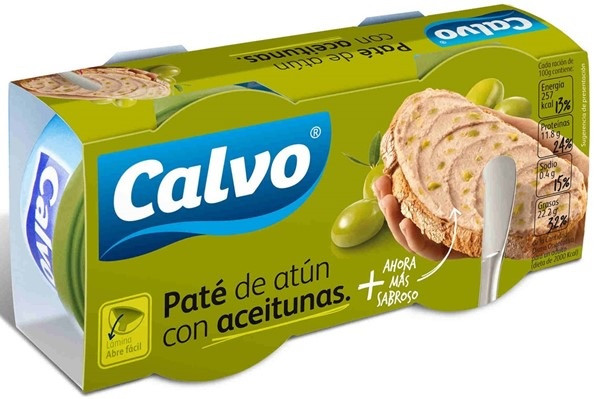 Паштет из тунца с оливками Calvo упаковка 2*75 г Испания - фото 1 - id-p1219941913