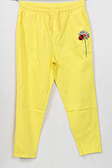 Молодіжні літні штани на гумці з вишивкою Triesta Тер 50-60