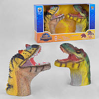 Голова Динозавра игрушка-перчатка надевается на руку X 396 2 штуки , звук