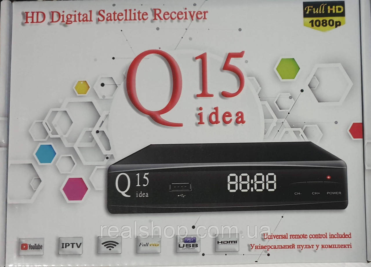 Q-sat Q-15 HD ресивер + пульт навчання + безплатна прошивка!