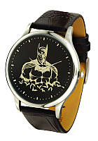 Мужские наручные часы Бэтмен, кварцевые, серебристый корпус