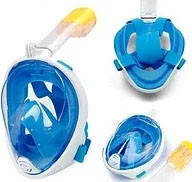 Маска для підводного плавання дайвінгу Tribord Easybreath Синя/ Водолазна маска кріпленням для камери