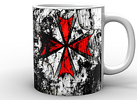 Кружка чашка Gee! белая Resident Evil Обитель зла логотип корпорации RE.02.009