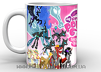 Кружка чашка My little pony friendship is magic ponies vs 2 by deltaraen