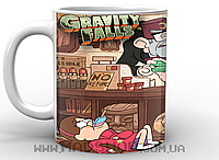 Кружка чашка Гравити фоллз на фоне магазина