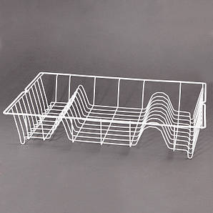 Сушарка для посуду 48x30х9, 5 см. біла GERMATEX METALTEX