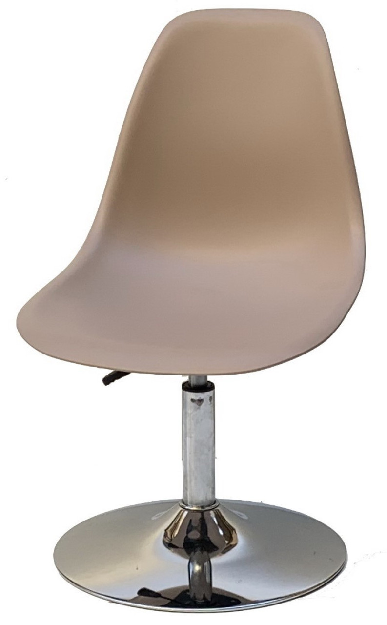 Стілець поворотний на круглому млинці Nik CH-BASE бежевий 08, дизайн Charles and Ray Eames, фото 1