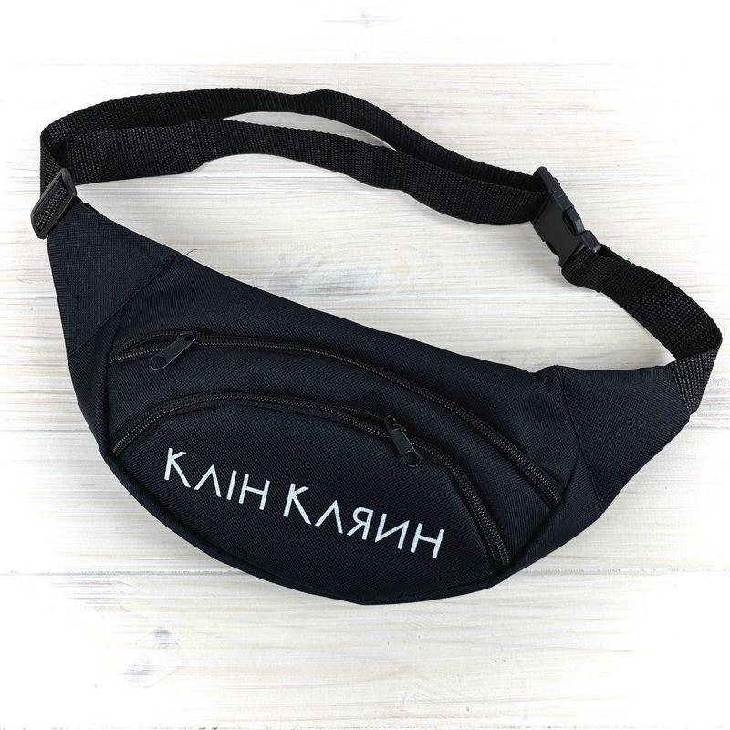 Стильна бананка чорного кольору "КлінКляін", фото 1