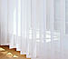 Готовий шифоновий тюль 5 м завширшки, висота до 3,0 м, турецький, білого кольору в зал, у спальню, фото 2