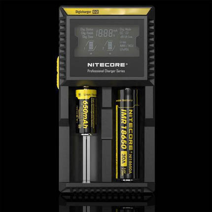 Універсальний зарядний пристрій Nitecore D2 Ni-Cd/Ni-Mh/Li-Ion/LiFePO4 (3.6-4.2V) 220V/12V power, фото 1