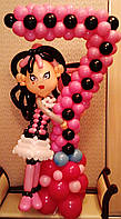 Цифра сім із кульок для дівчинки Монстр Хай