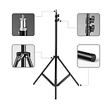 Постійне студійне світло софтбокс 50/70 з лампою 150 ват та стійкою 2.2м + сумка для перенесення, фото 3