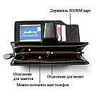 Клатч - гаманець для чоловіків чорний Baellerry, фото 5