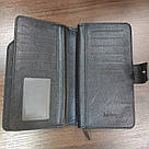 Клатч - гаманець для чоловіків чорний Baellerry, фото 8