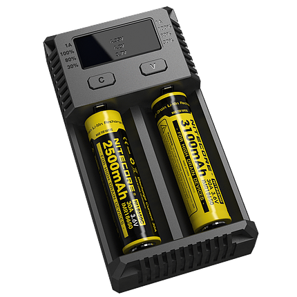 Універсальний зарядний пристрій Nitecore i2 NEW Ni-Cd/Ni-Mh/Li-Ion/LiFePO4 (3.6-4.35V) 220V/12V, фото 1