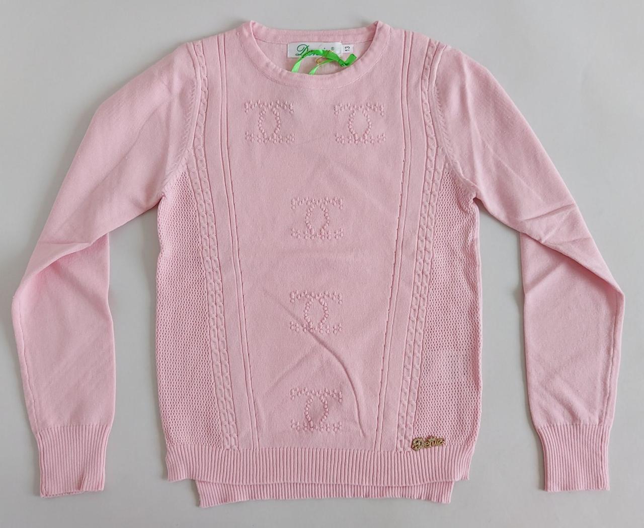 Однотонна дитяча кофта «Denim» без застібки для дівчаток від 4 до 12 років, фото 1