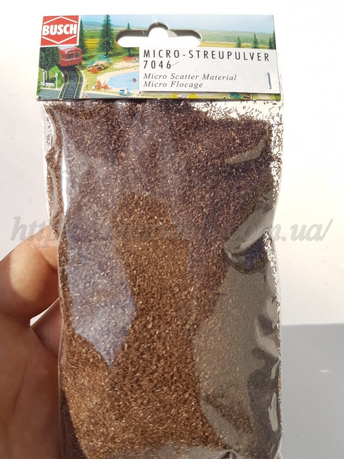 Busch 7046 Присипка для діорів "торф коричневий", вага 40 г, для всіх масштабів