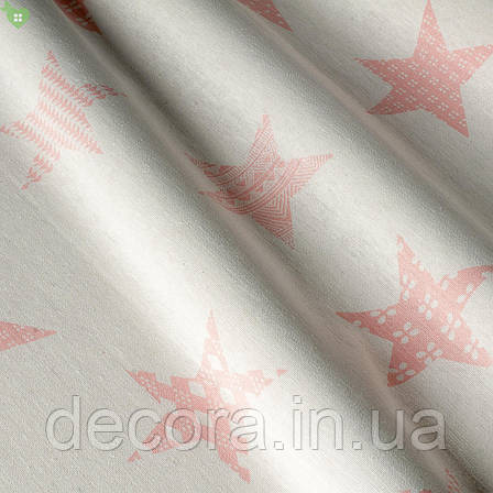 Римська штора з рожевими зірками, фото 2