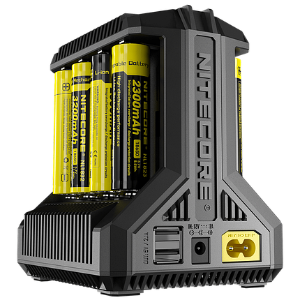 Універсальний зарядний пристрій Nitecore i8 Ni-Cd/Ni-Mh/Li-Ion/IMR 220V/12V, фото 1