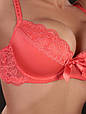 Бюстгальтер Acousma A6377-1BCH оптом, чашка B, колір Кораловий, фото 2