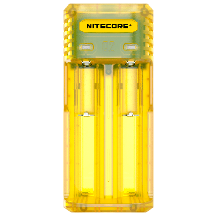 Універсальний зарядний пристрій Nitecore Q2 Yellow 2 канали Li-Ion/IMR 2A max 220V/12V LED, фото 1