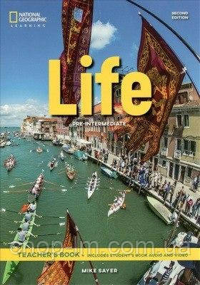 Книга для вчителя Life (Second Edition) Pre-Intermediate teacher's Book with Audio CD + DVD-ROM / NGL