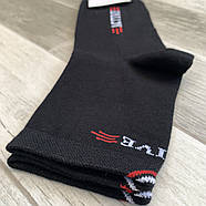Короткі чоловічі демісезонні шкарпетки х/б з лайкрою Елегант, 40-46 розмір, чорні, 0819, фото 2
