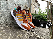 Чоловічі кросівки Adidas Brown Coffe-White, фото 5