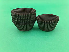 Тартолітка для кексів А7 "Кругла коричнева" D50 H30 (100 шт.) (1 уп.)