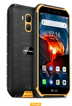 Смартфон Ulefone Armor X7 Pro, 4/32 Gb, 13 Mpx + Підводна зйомка, Android 10, NFC, 4000 mAh, Дисплей 5.0" Жовтий