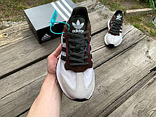 Чоловічі кросівки Adidas Brown Army-Green, фото 2