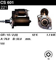 Стартер Volkswagen Golf III IV Corrado Passat / Audi A3 / Seat / Ford / Skoda 1.6 1.8 2.0 /1, 1кВт z10/ CS601