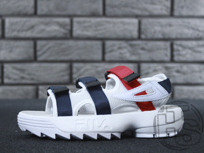 Мужские сандалии Fila Disruptor 2 Sandal White Red Blue FS1HTZ3082X ...