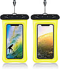 Чохол для смартфона водонепроникний універсальний AirCase жовтий, фото 2