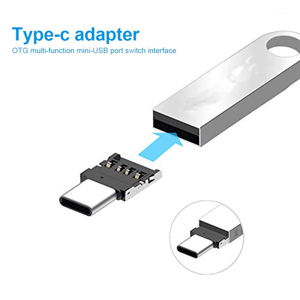 Перехідник USB 3.0 Type-C 3.1 (тато) — USB (мама) OTG (конектор під роз'єм USB мама)