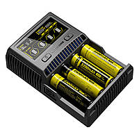 Зарядное устройство Nitecore SC4 Ni-Cd/Ni-Mh/Li-Ion/IMR/LiFePO4 (3.6-4.35V)/3A 220V/12V LCD