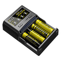 Зарядний пристрій Nitecore SC4 Ni-Cd/Ni-Mh/Li-Ion/IMR/LiFePO4 (3.6-4.35V)/3A 220V/12V LCD
