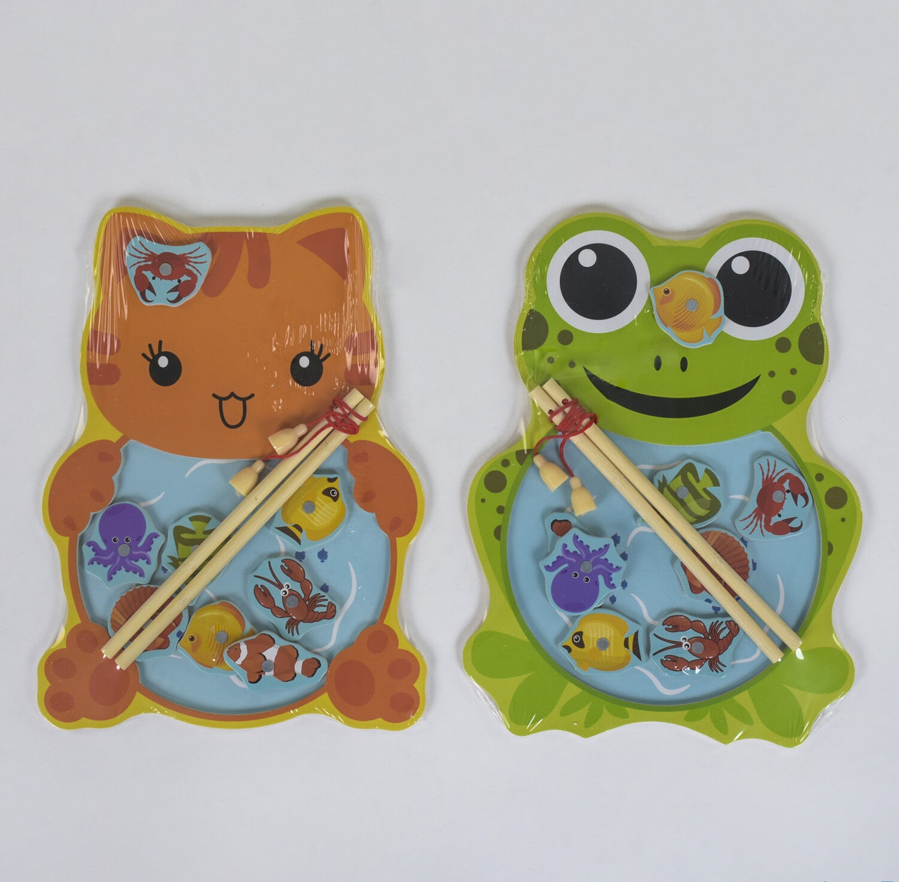 Дерев'яна гра Риболовля Жаба та Котик