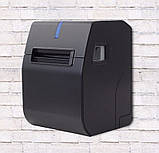 Чековий принтер Xprinter КУХОННИЙ C260M з дзвінком та світло індикацією Ethernet+USB+rs232 80мм, обріз, чорний, фото 6
