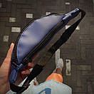 Бананка унісекс з тисненим логотипом синя, фото 2