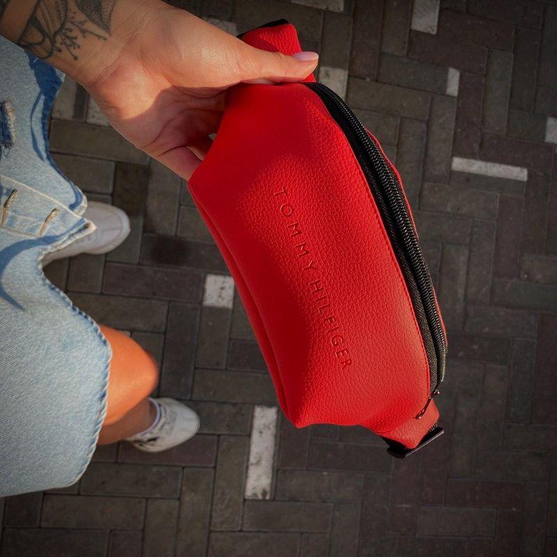 Бананка з брендовим логотипом. Колір: червоний, фото 1