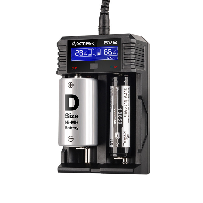 Універсальний зарядний пристрій XTAR SV2 Rocket Ni-Cd/Ni-Mh/Li-Ion 220V/12V LCD
