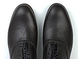 Коричневі туфлі шкіряні броги чоловіче взуття великих розмірів Rosso Avangard BS Felicete Uomo Brown Crest, фото 9