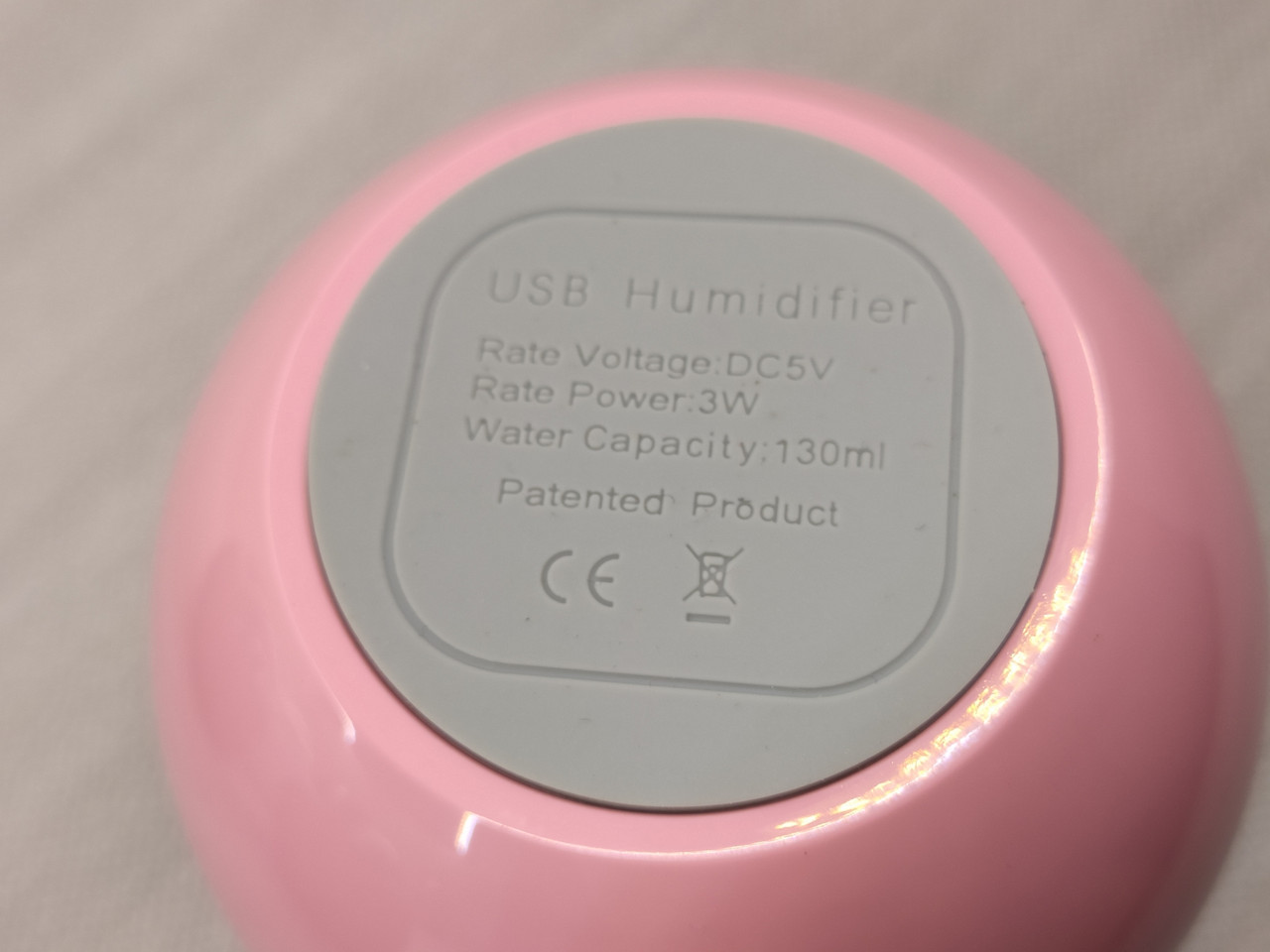 Ультразвуковой увлажнитель воздуха USB розовый - фото 4 - id-p1220215665