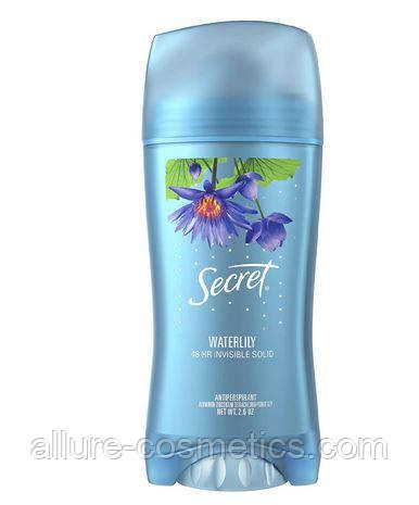 Твердий дезодорант Водяна лілія Secret Fresh Cool Waterlily Invisible Solid Antiperspirant